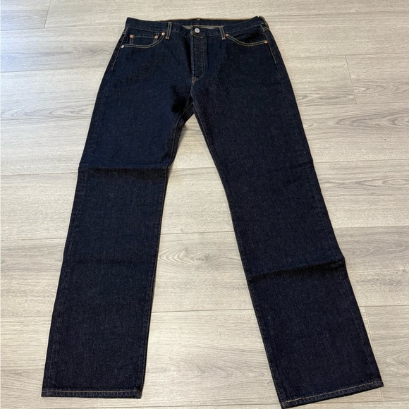 Levi’s 501 36x34 NWOT Dark Denim Men's Jeans - Picture 1 of 13